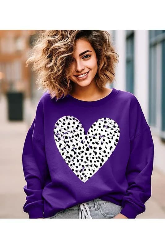 Heart Valentines Day Sweatshirt All Colors