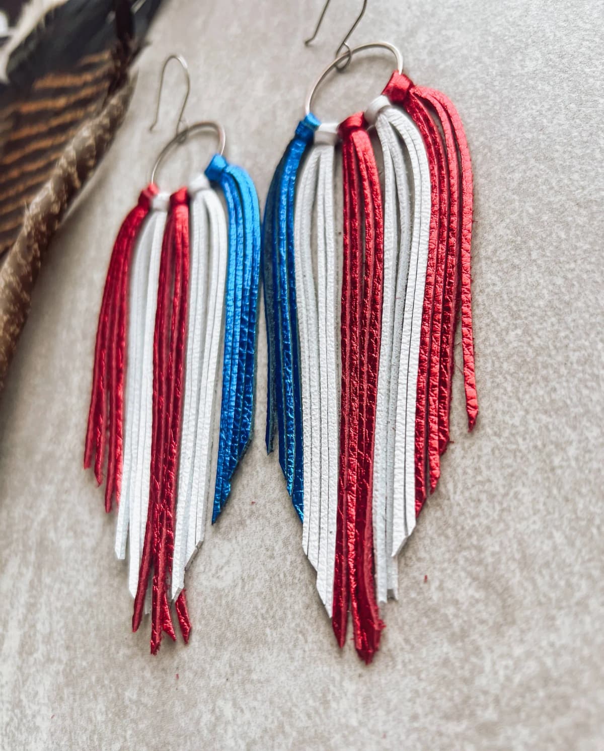 Big Sky Fringe Earring | Fourth of July Earrings