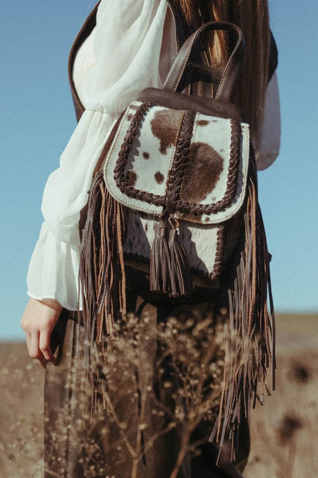 The Jackson Cowhide Backpack by Haute Southern Hyde