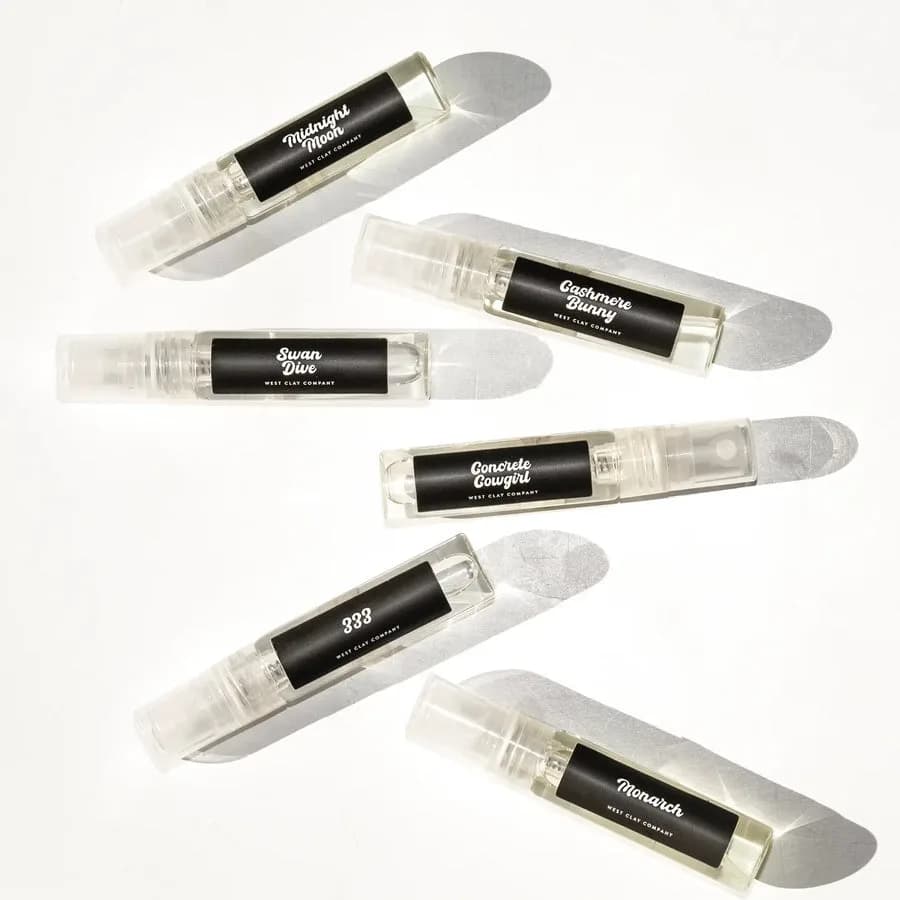 9 Scents Nontoxic Try Before You Buy by West Clay Co - Perfume Samples