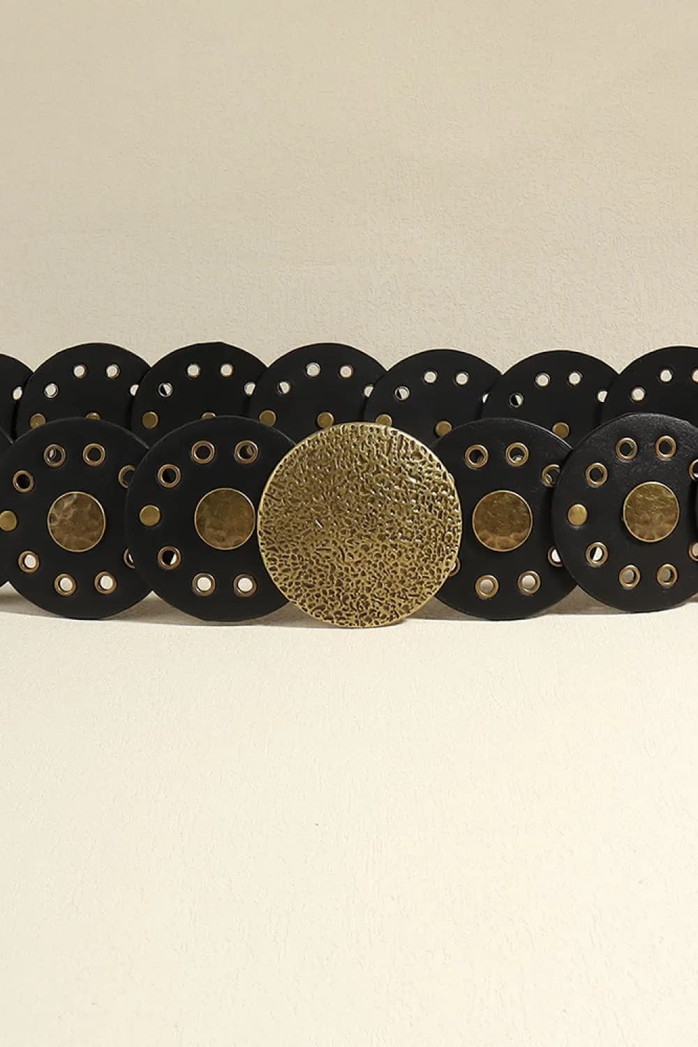Round Shape PU Leather Belt in Multiple Colors