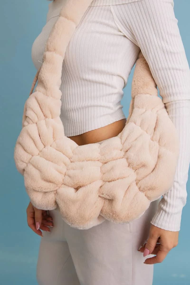 Plush Cloud Knit Cross Body Bag ⛅️