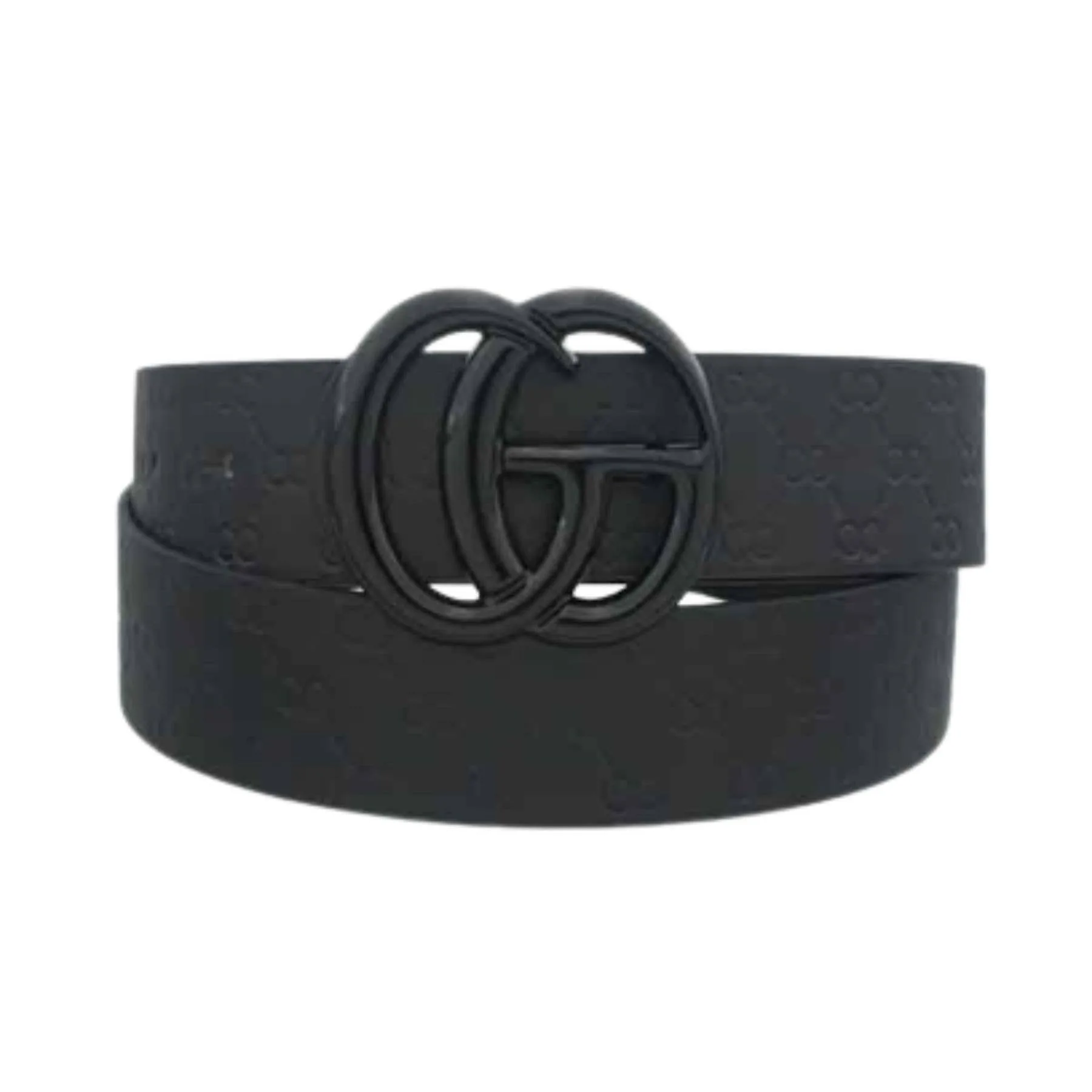 Color Coated Go Buckle Embossed Print Belt Bella K