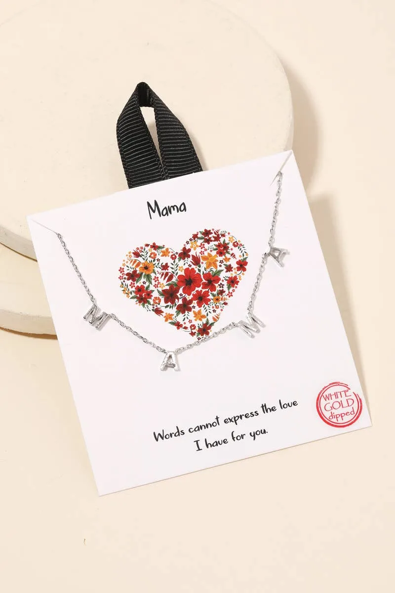 Mama Pendant Necklace Anarchy Street (Silver)