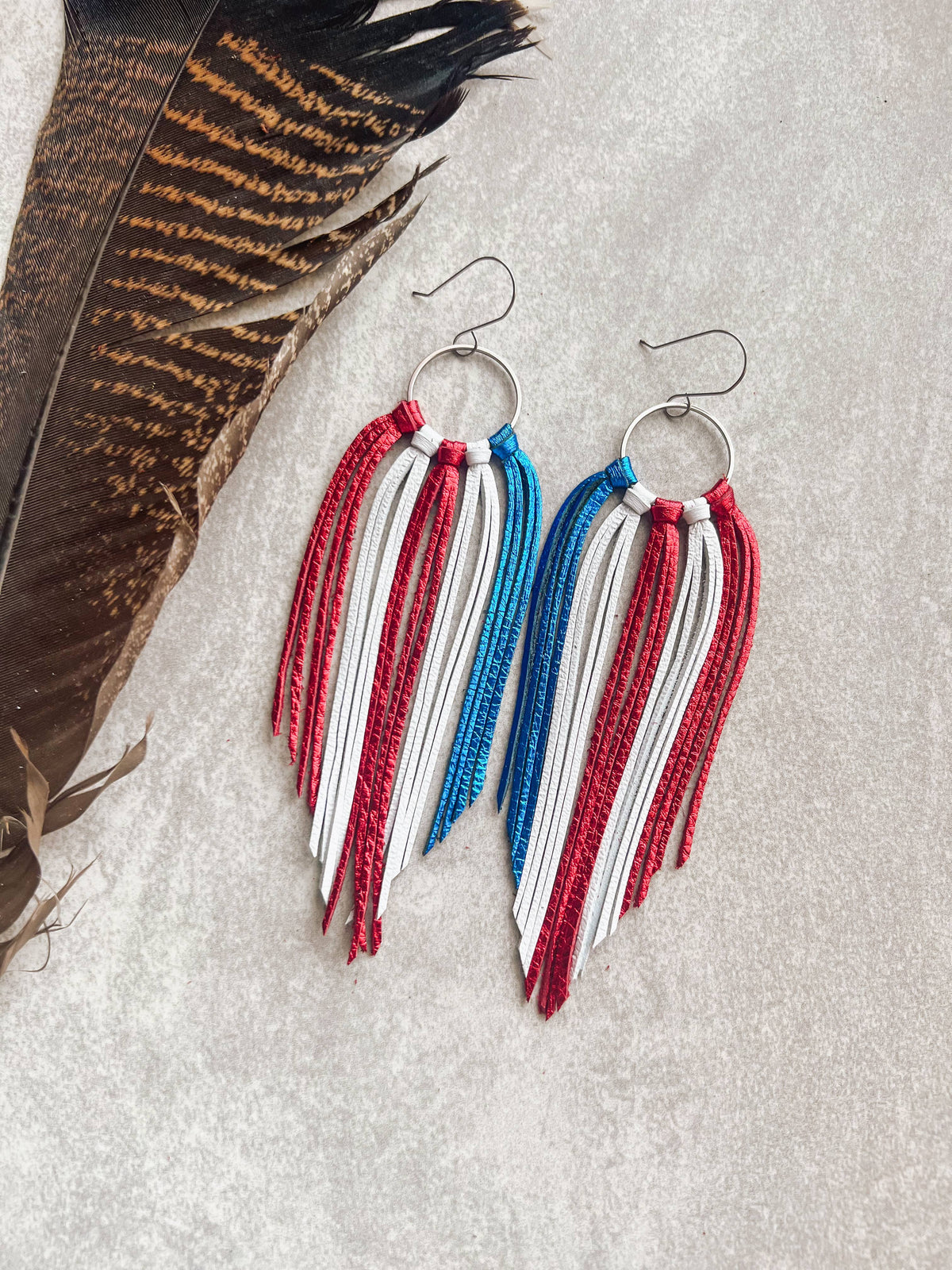 Big Sky Fringe Earring | Fourth of July Earrings