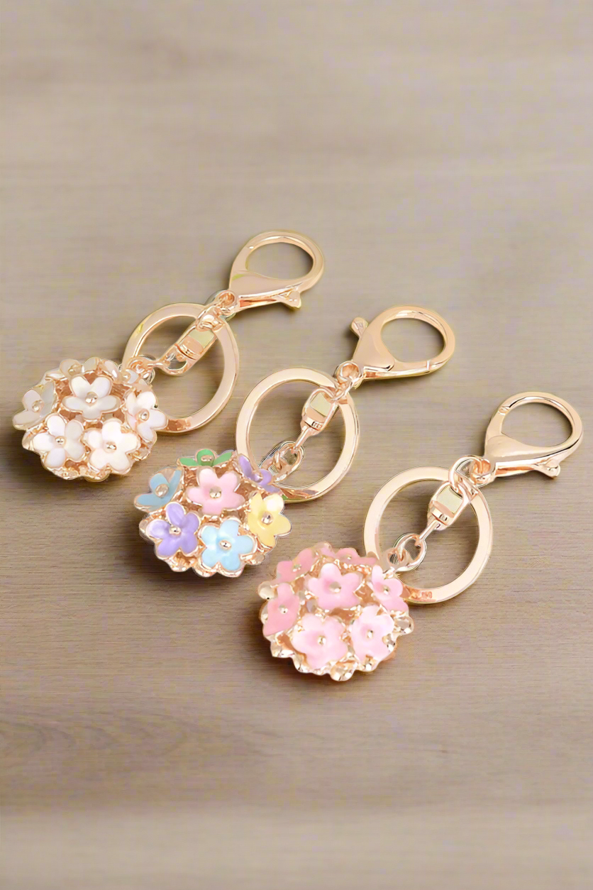 Daisy Bouquet Purse Charms Key Chain