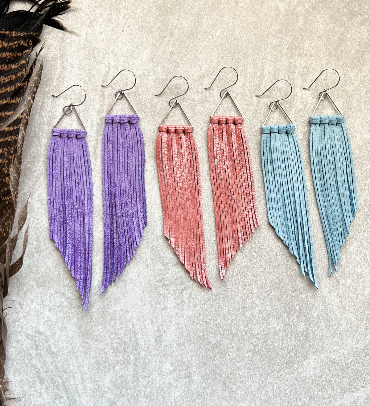 Corvallis Triangle Fringe Earring