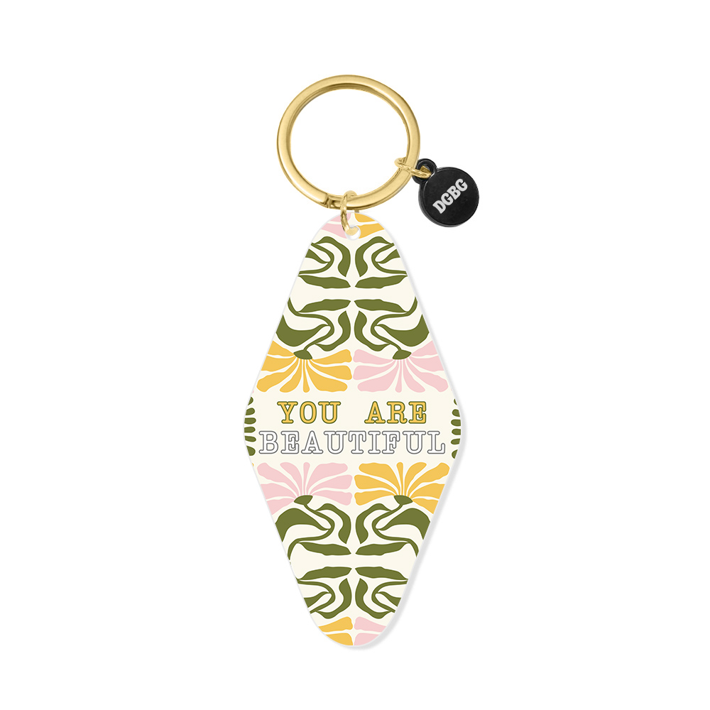 Printed Keychain You Are Beautiful