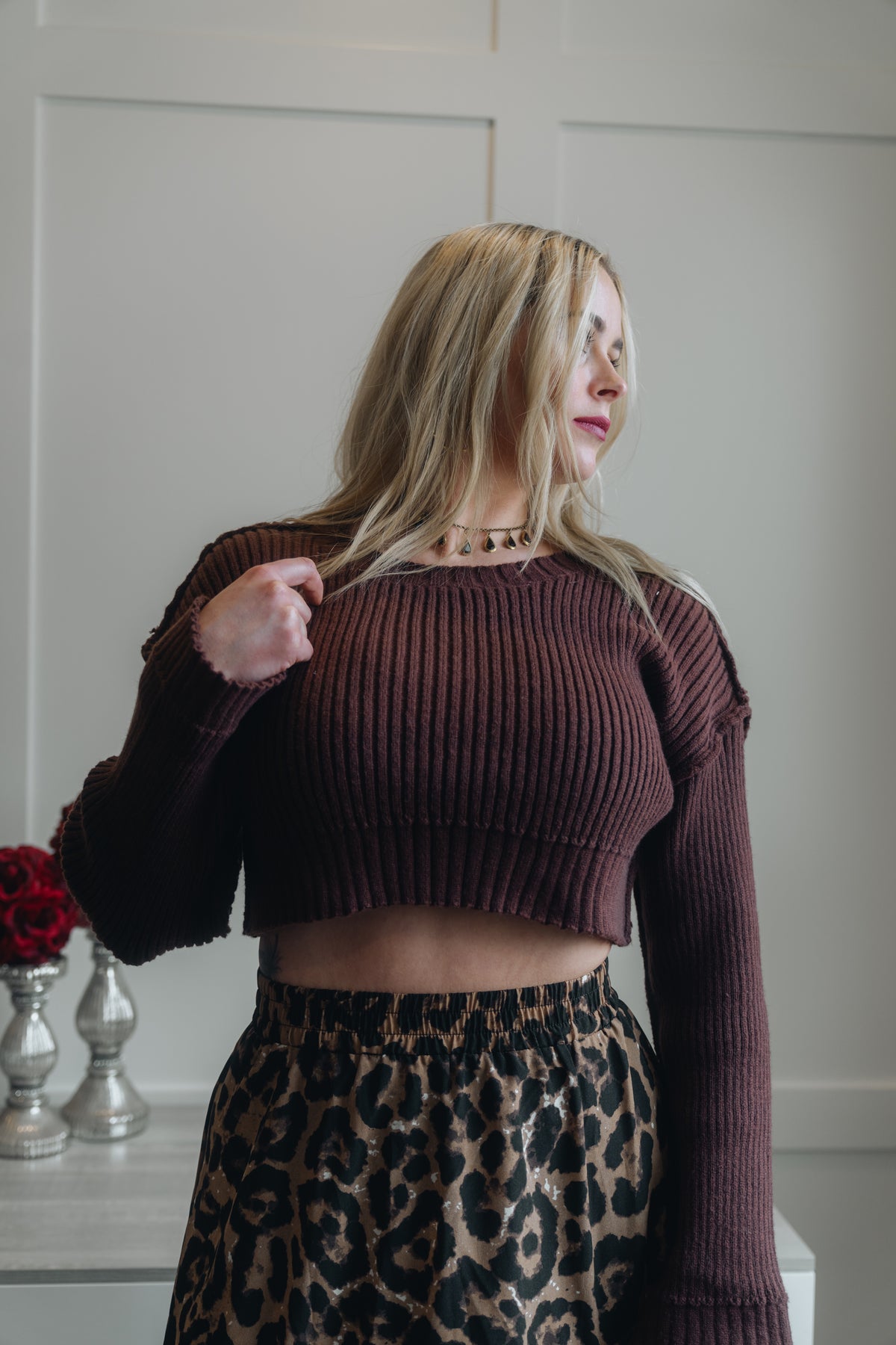 Long Sleeve Crop Top- My Store