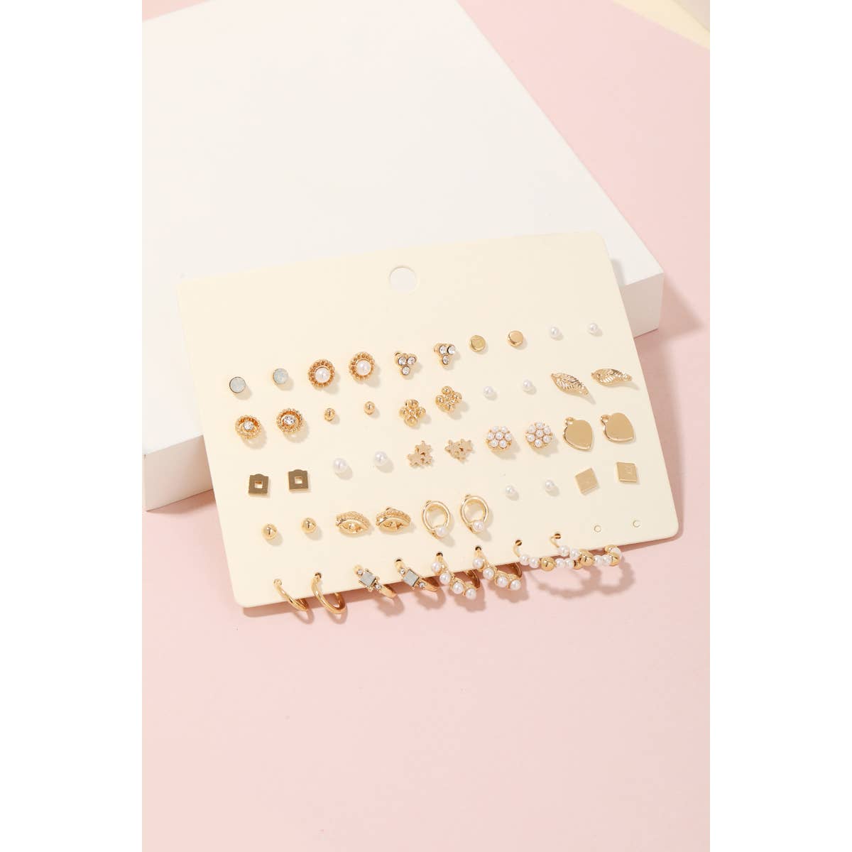 Assorted Pearly Stud Earrings Set -Anarchy Street