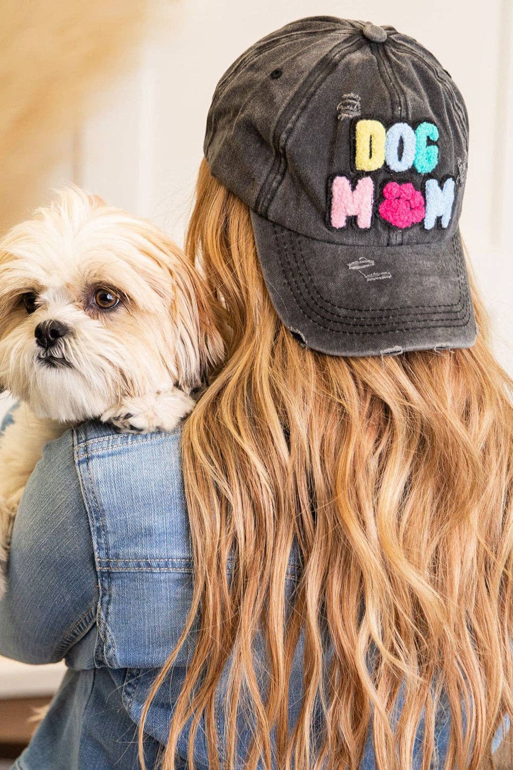 Black dog mama baseball Cap -Lovesoft