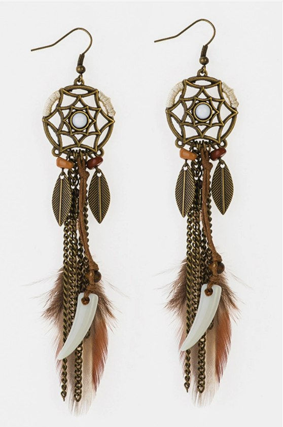 Dreamcatcher Boho Earrings-The Jewelry Junkie