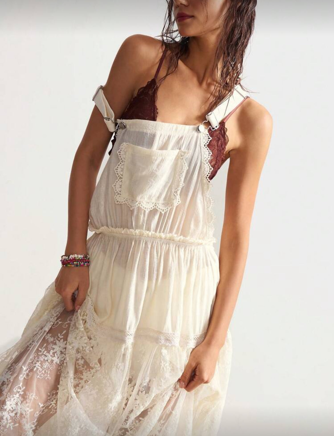 Lace Detail Sheer Jumper Dress Ivory Love Stitches Boutique Lace Detail Sheer Jumper Dress Ivory Love Stitches Boutique