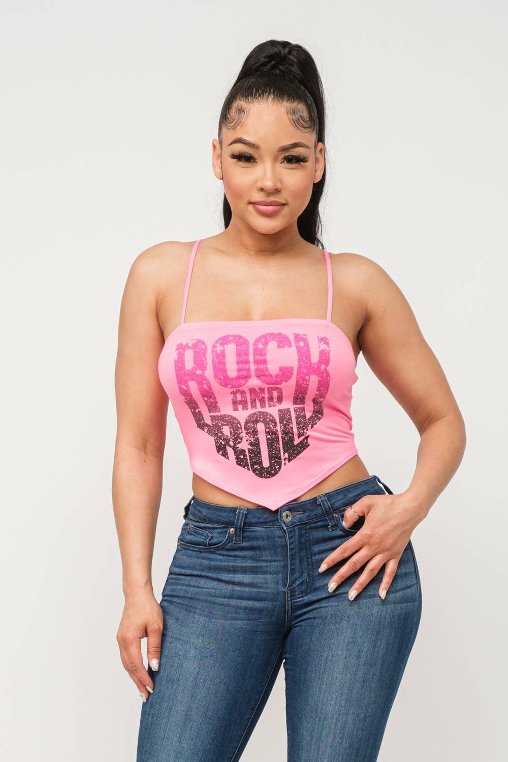 Graphic Tank Top Boswell (Fushia)