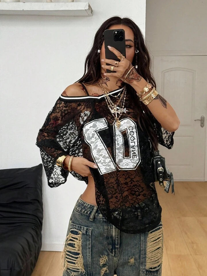 07 Coolane Lace Top Sexy Jersey