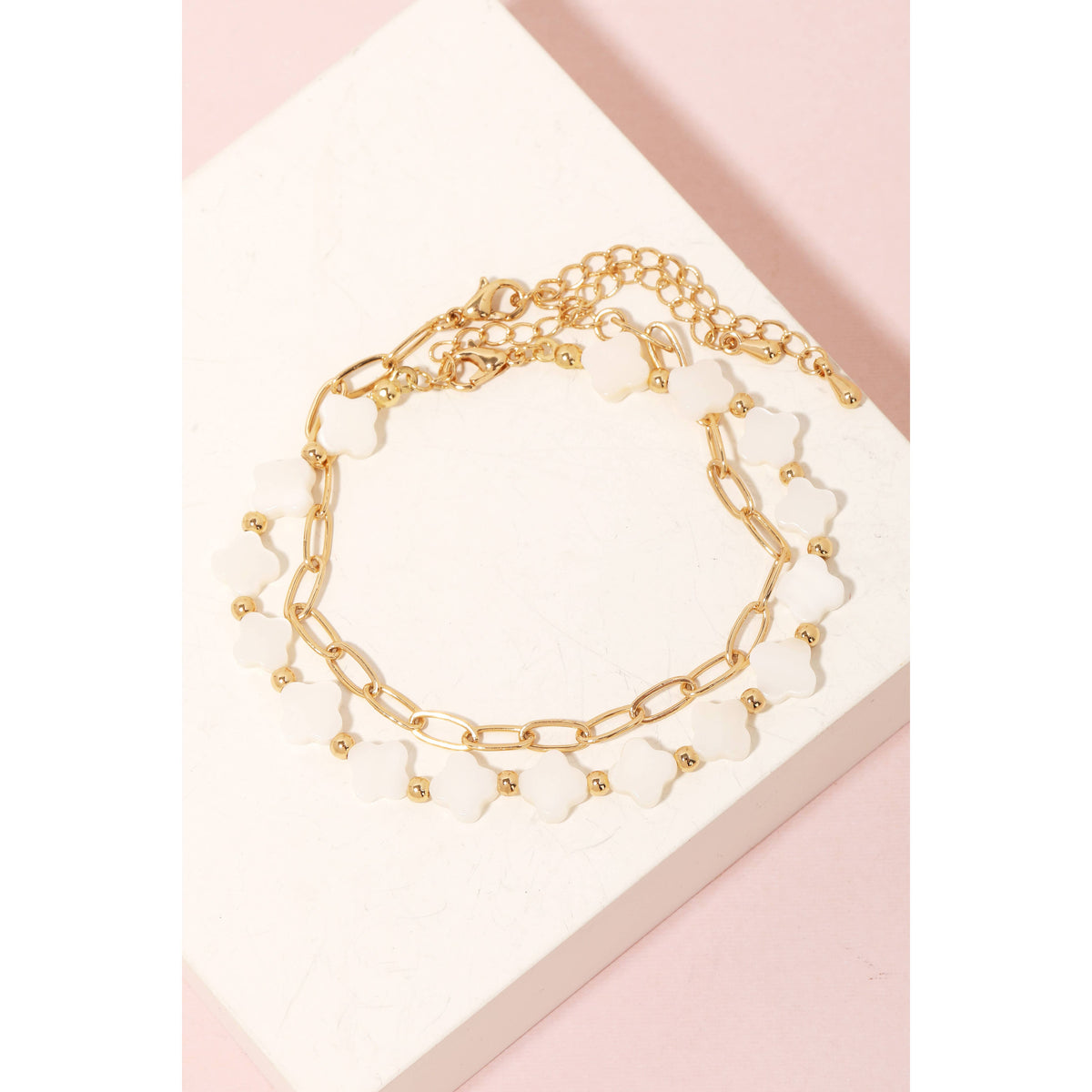 Layered Clover Chain Bracelet-Anarchy Street