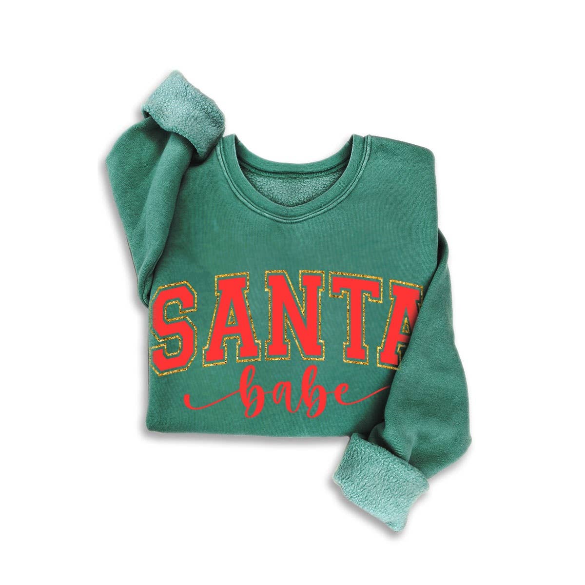 Santa Baby Gitter Mineral Sweatshirt