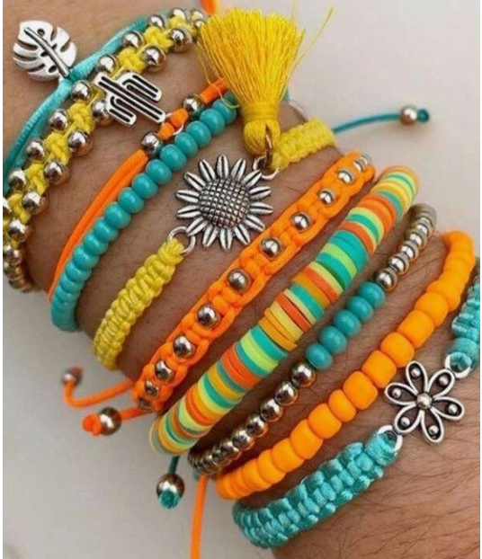 Sunflower Stack Bracelet set  Zippity Do Dah