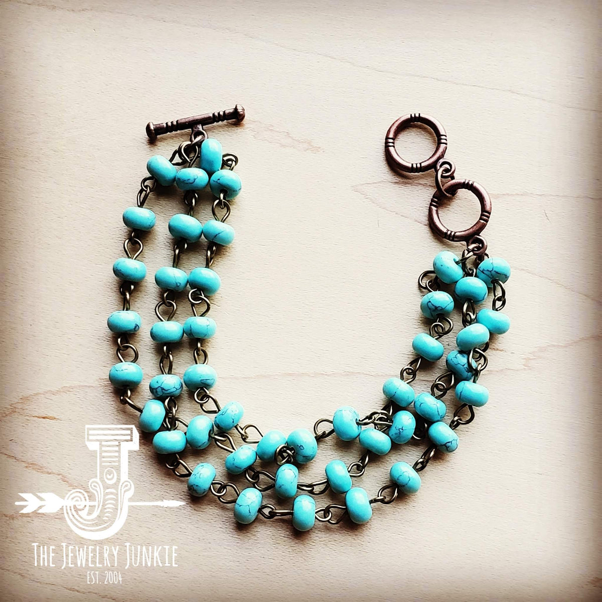 Turquoise Triple Strand Bracelet