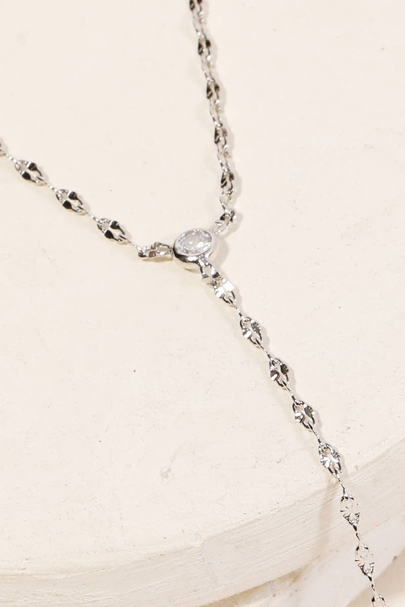 Dainty Chain Link Y Necklace-Anarchy Street