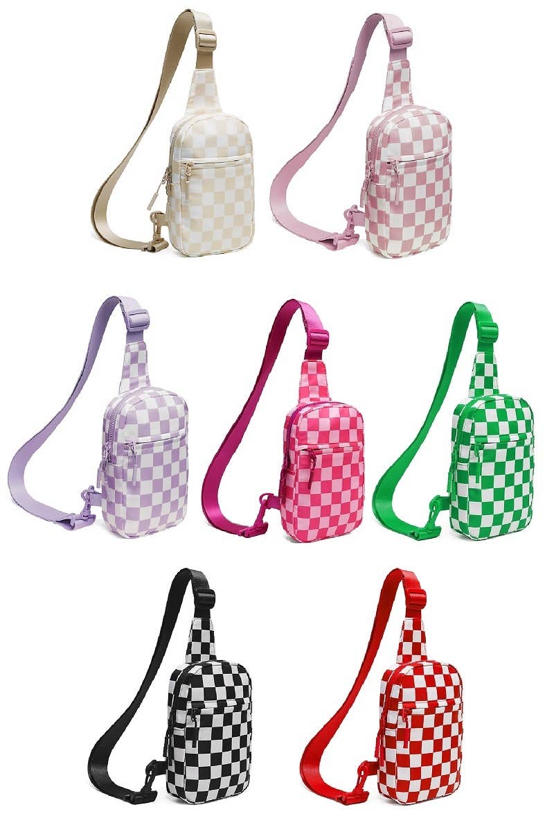 Mosaic Checkered Sling Bag
