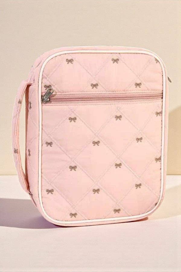 Pre order Pink and Brown Bow Bible Cover Ships February