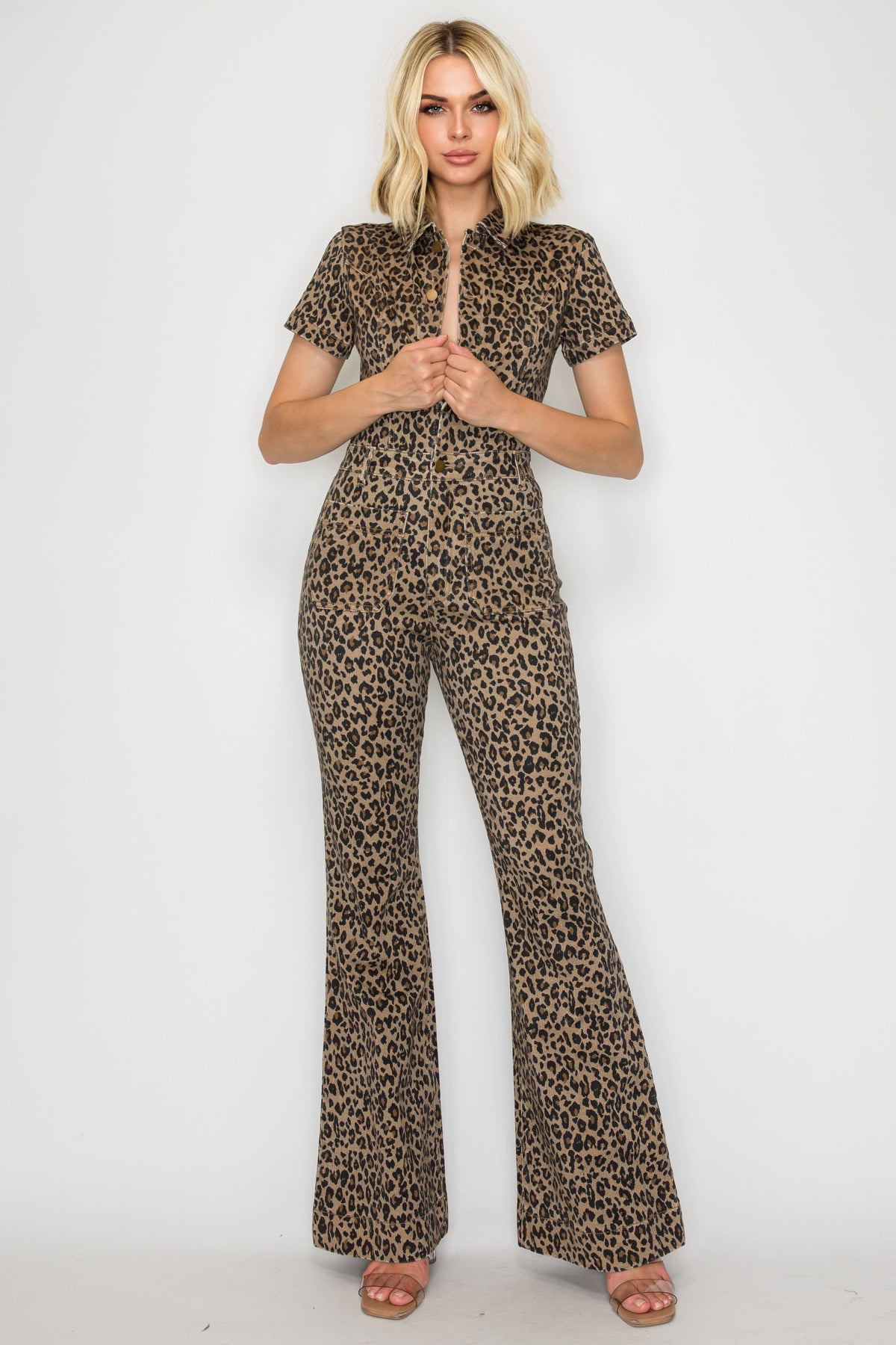 Animal Print Stretch Jumpsuit by WFFS