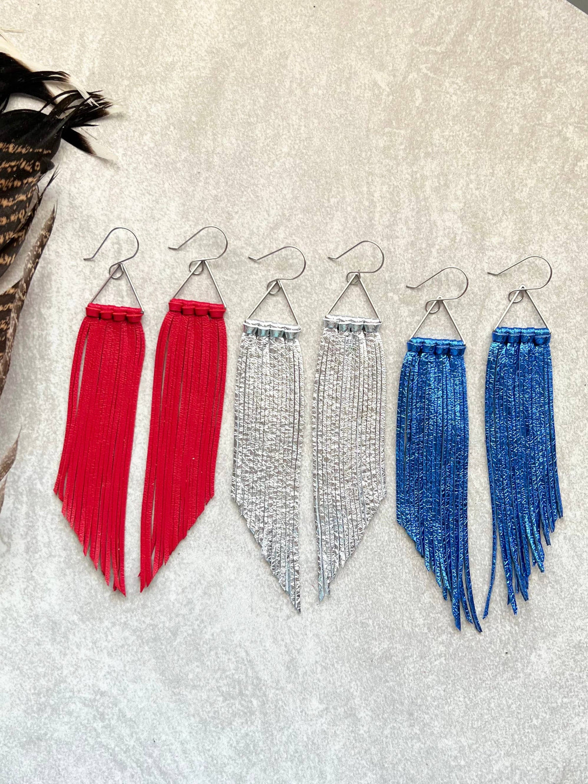 Corvallis Triangle Fringe Earring