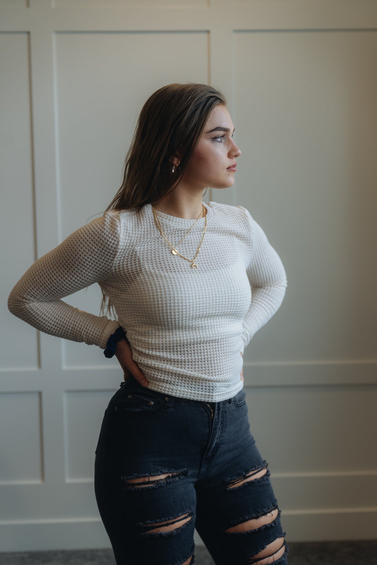 Short Tight Sexy Square Neck Sweater Top My Store