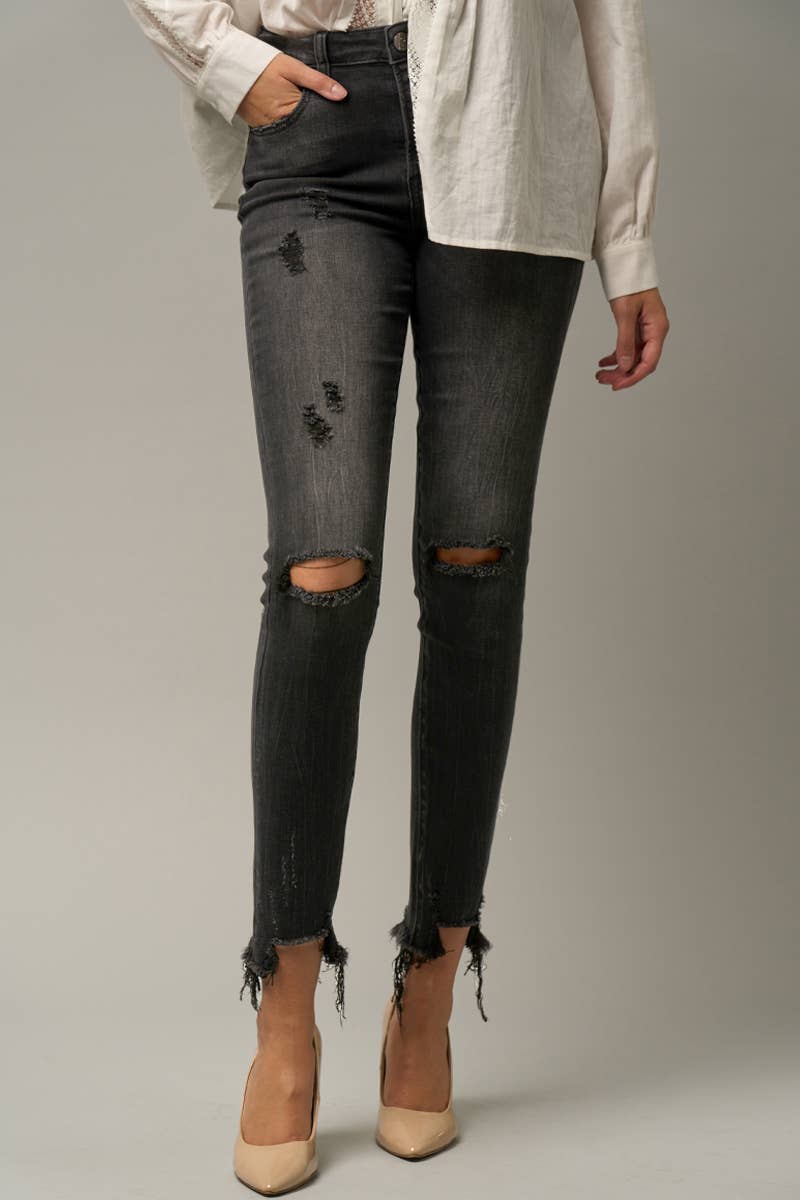 Insane Gene Stretch Mid Rise Skinny Jeans- Insane Gene Usa