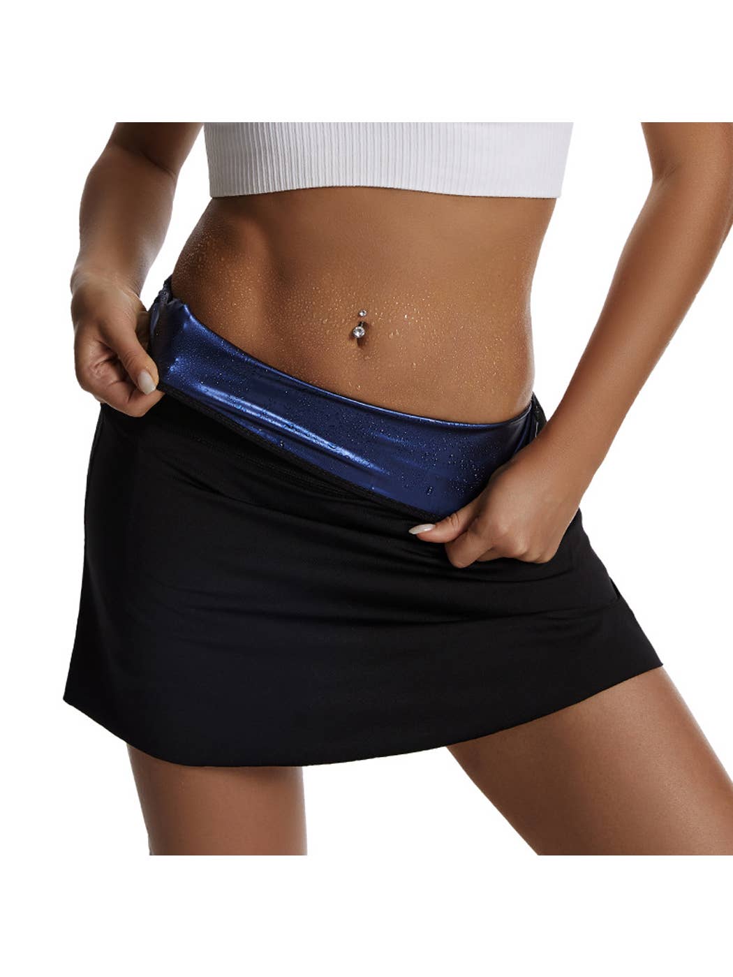 Wrap-Style Tennis Skirt with Sweaty Inner Shorts and Pockets- My Store