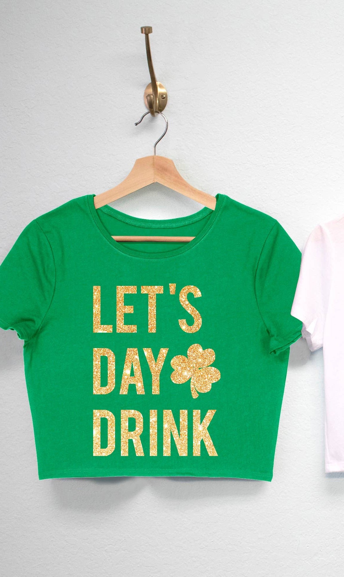 Glitter St. Patrick's Day Crop Tops-Nobullwoman Apparel