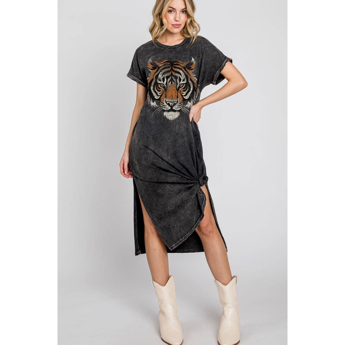 Tiger Face Mineral Graphic Dress Hrtandluv